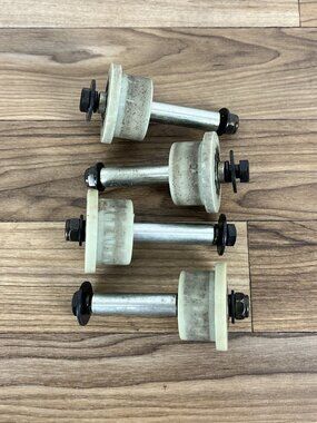 Complete Four Total Gym Roller Wheels Power platinum With All Hardware